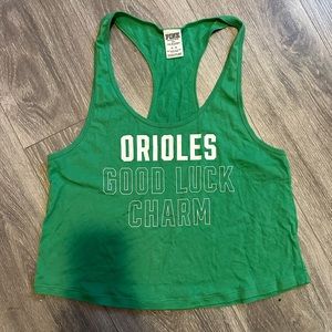 Women’s Pink Collection cropped tank size M